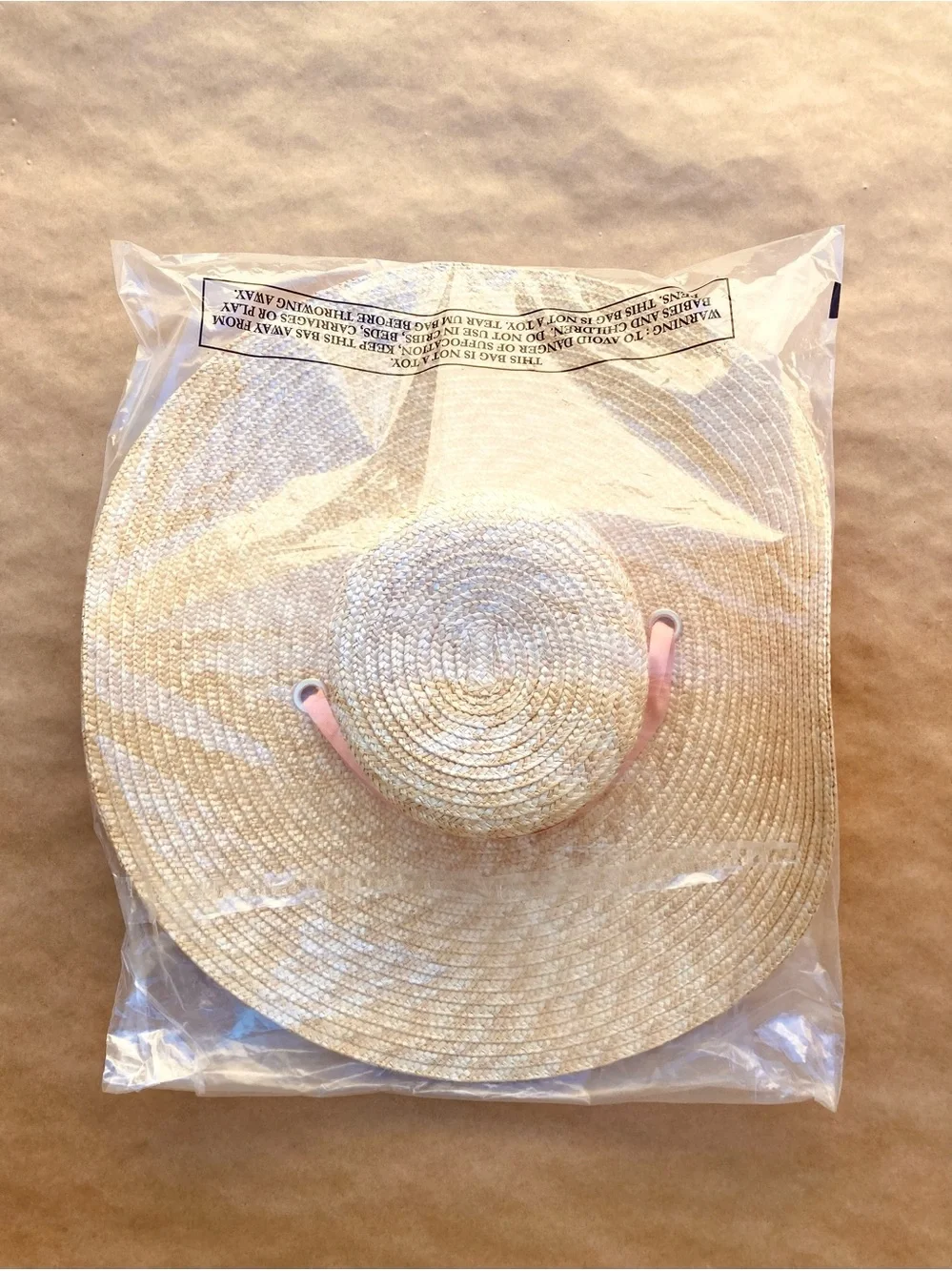Anthro ❉ Wyeth Extended Wide Brim Boater Straw Hat with Tie Ribbon Chin Strap